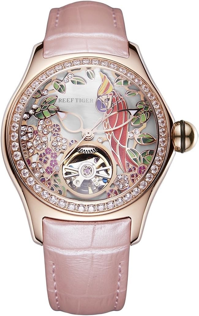 REEF TIGER ORGA7105-PSPD Mechanical (Automatic) Analog Women Silver-Dial [BXGV7]