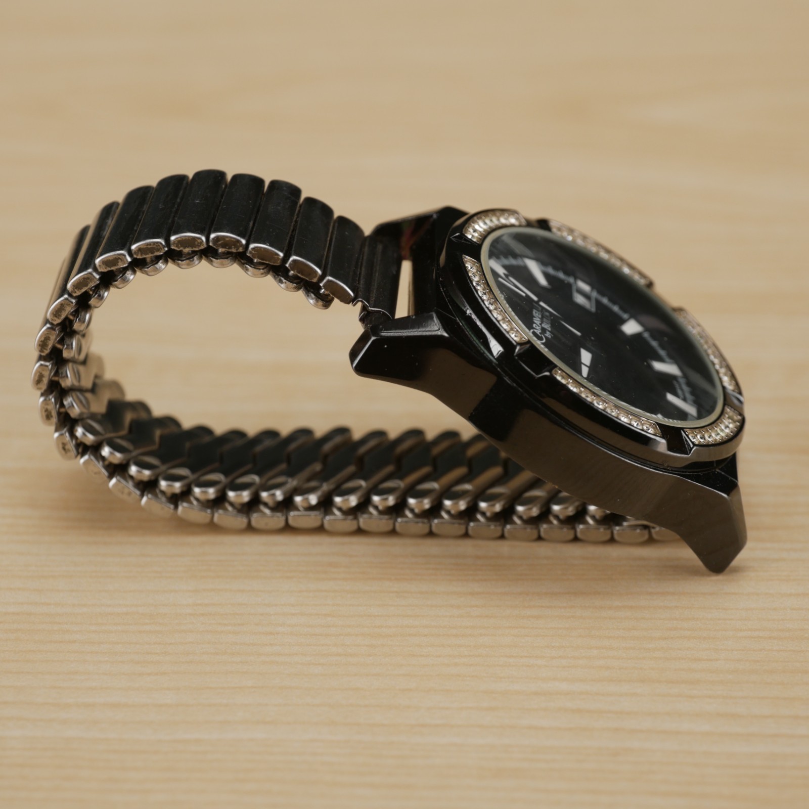 Caravelle by Bulova 45B117 Crystal Accented Black Unisex Watch – NEW BATTERY