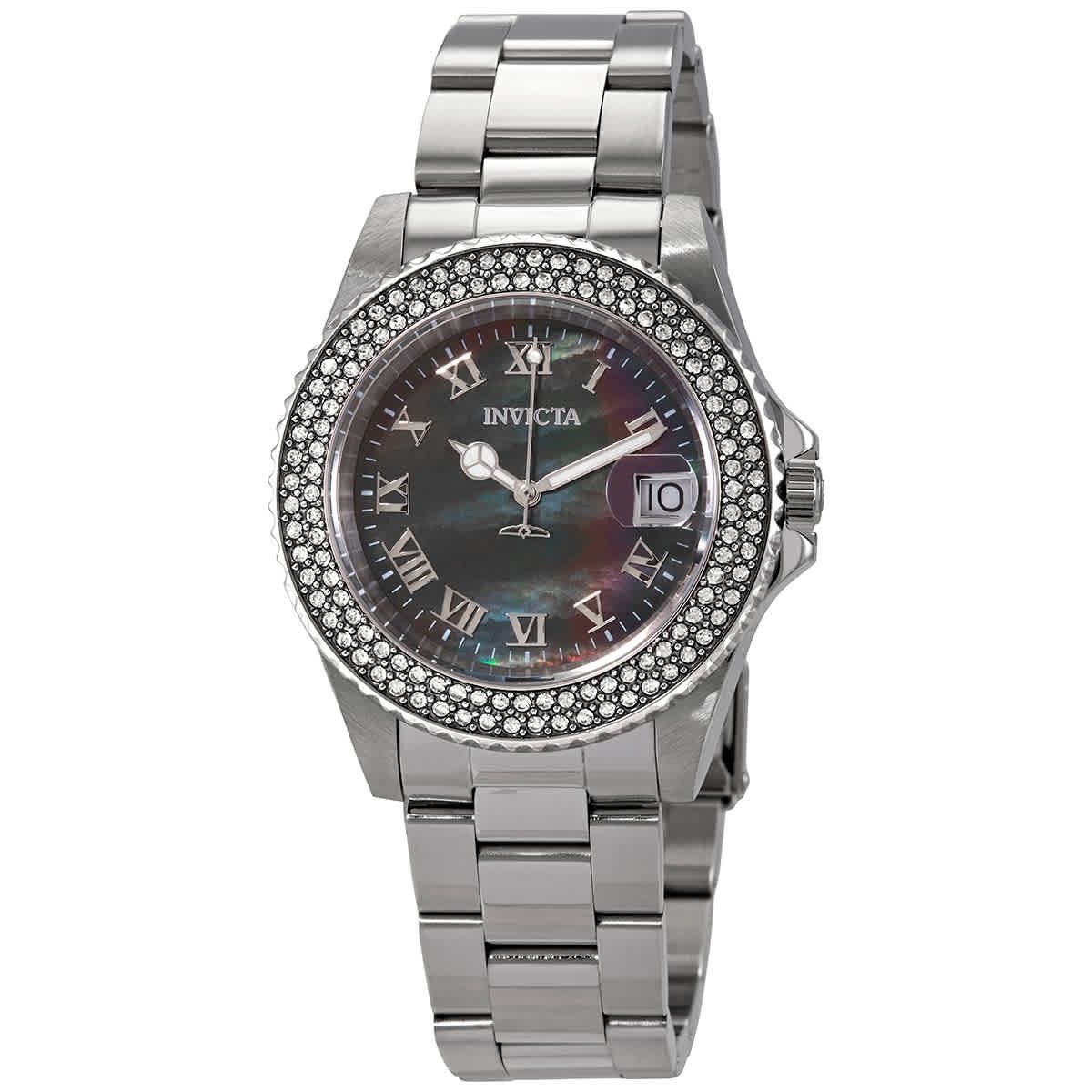 Invicta 21711 Angel Black MOP Dial 40 mm Women’s Watch New