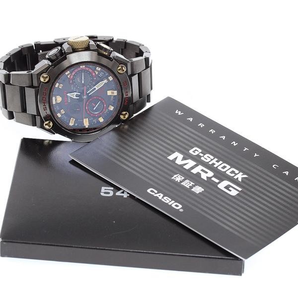 Casio MR-G Red Parrot MRG-G1000B-1A4JR 47mm Ti Black Dial Watch #C8314