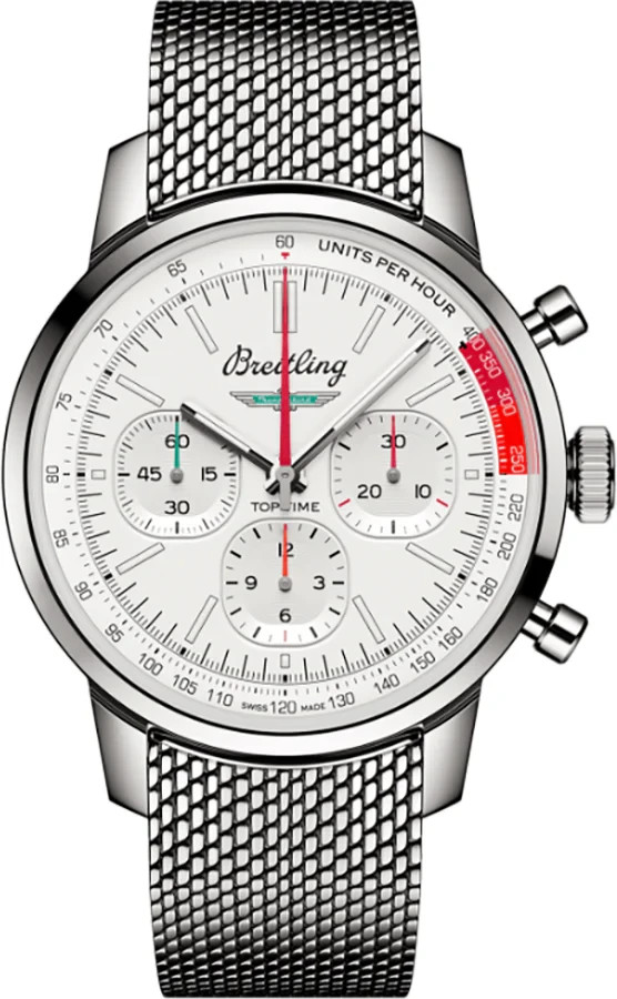 2026 Breitling Top Time AB0176 Silver Dial Ford Thunderbird 41mm Men’s Watch