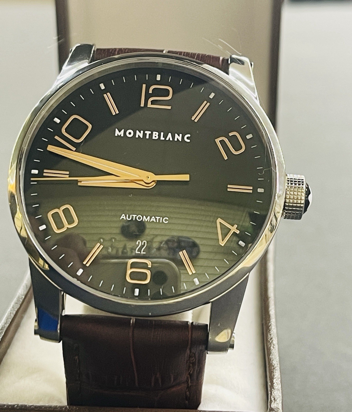 MontBlanc TimeWalker Black Dial Automatic Men’s Watch 110337, 42mm