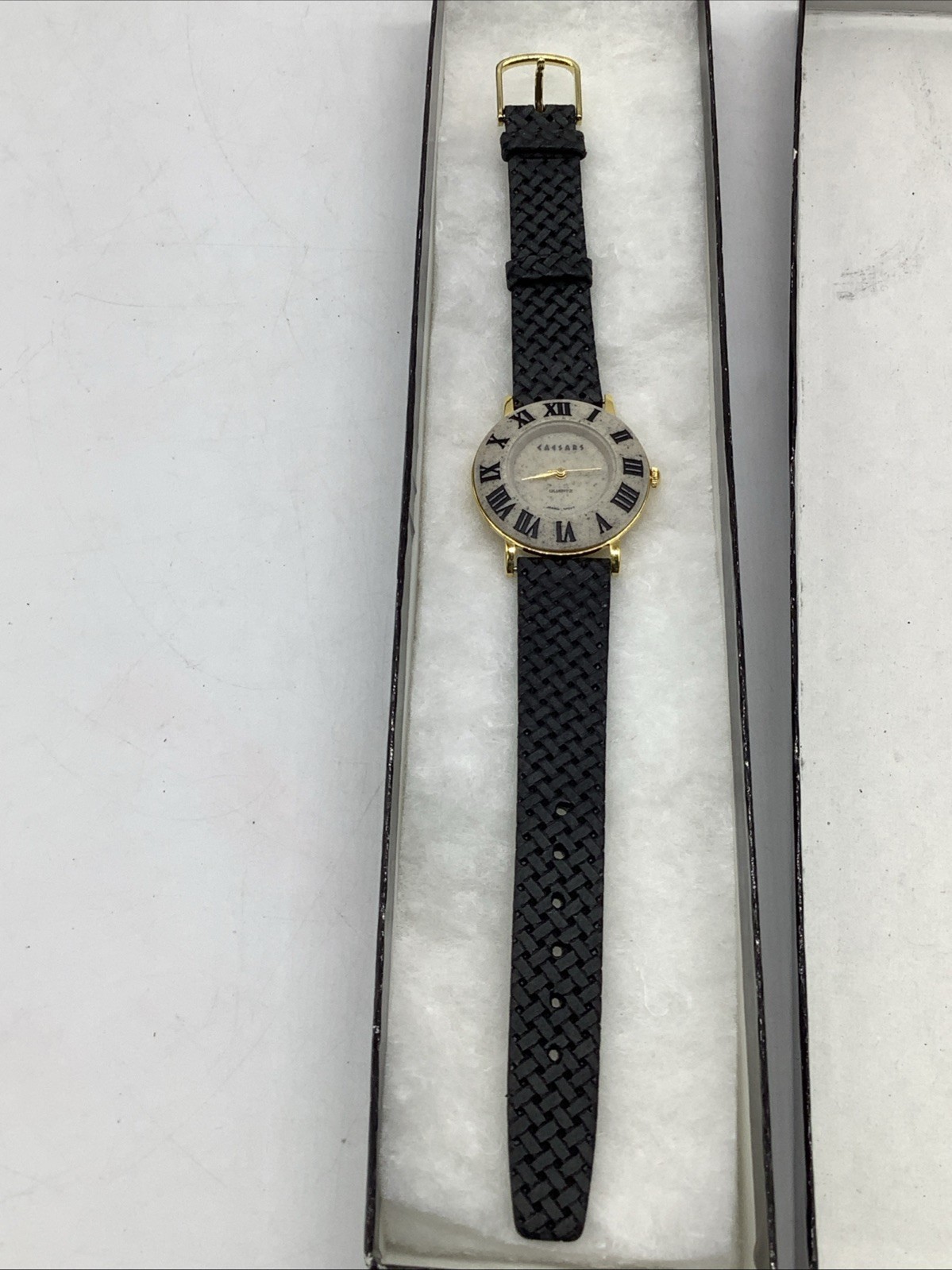Vintage Caesars Palace Hotel Casino Atlantic City Ladies Watch Stonelook Case