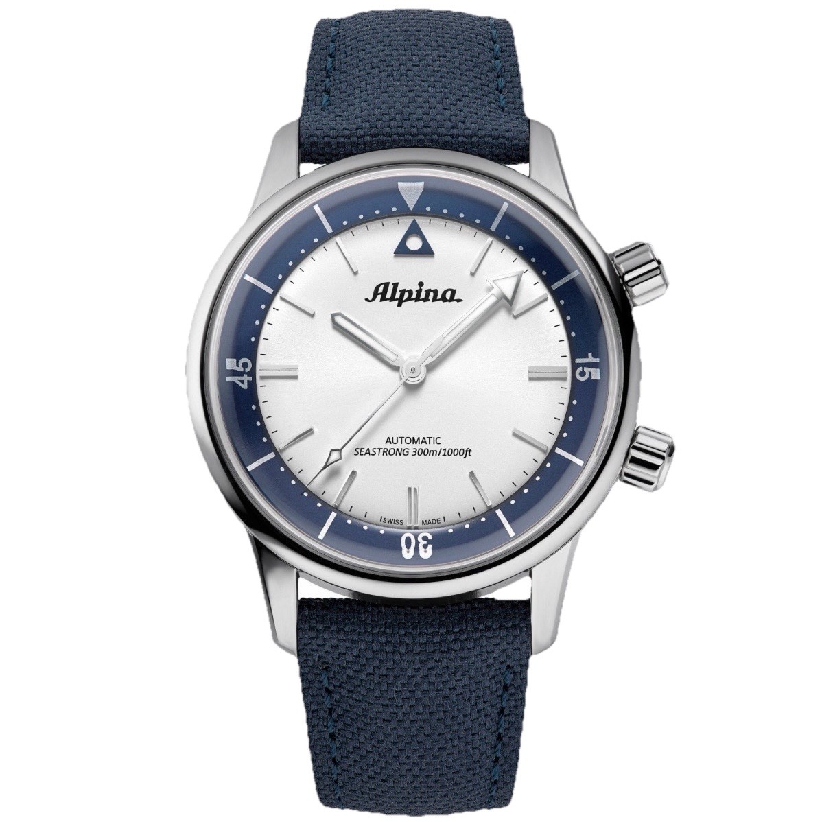 Swiss Alpina Seastrong Diver 300 Heritage Automatic 42mm Mens Watch AL-520NS4H6