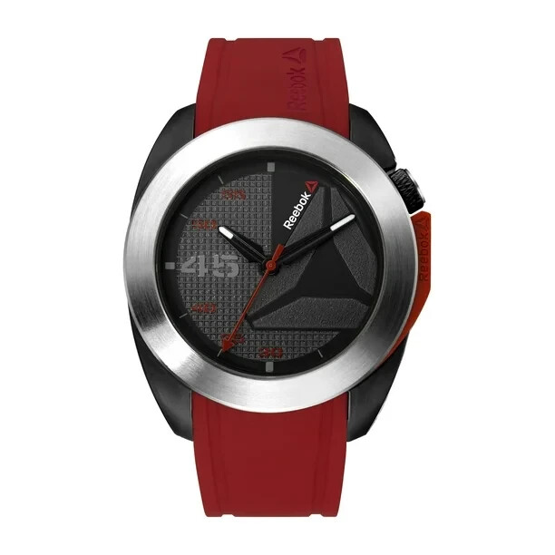 Reebok Sidekick Oxo Black & Red Mens Wrist Watch RD-SKO-G2-PBIR-BR New Old Stock
