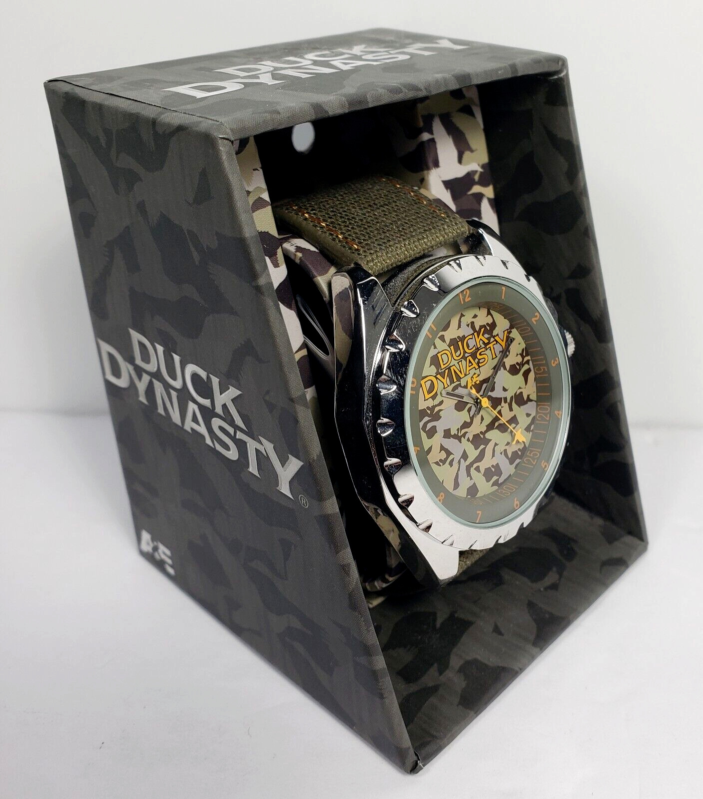 Duck Dynasty Watch Camo Olive/Brown, Canvas Strap DDY015, 2013 Brand New In Box!