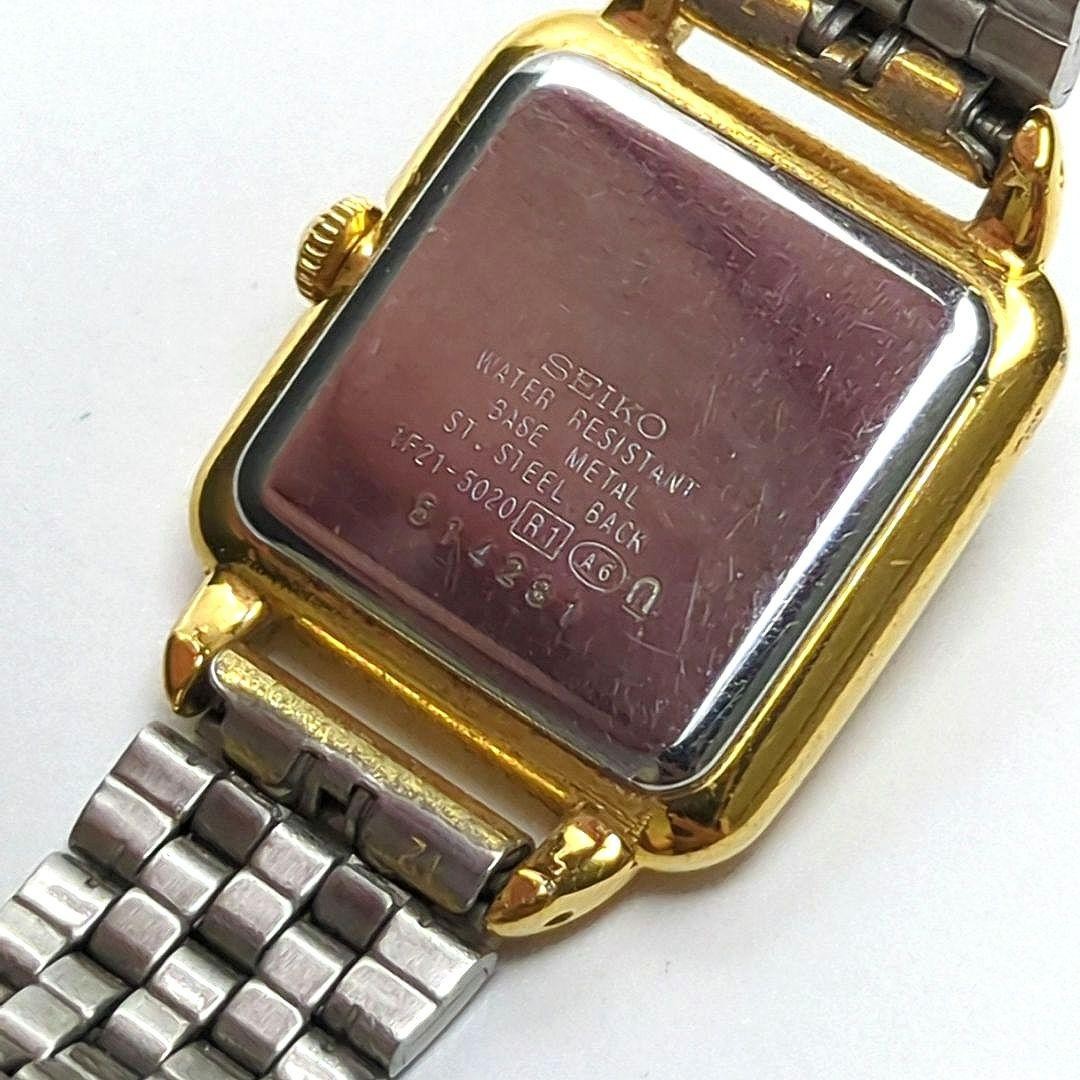 Seiko Noie 1F21-5020 Ladies Square Watch Vintage Uncertain Working SA626