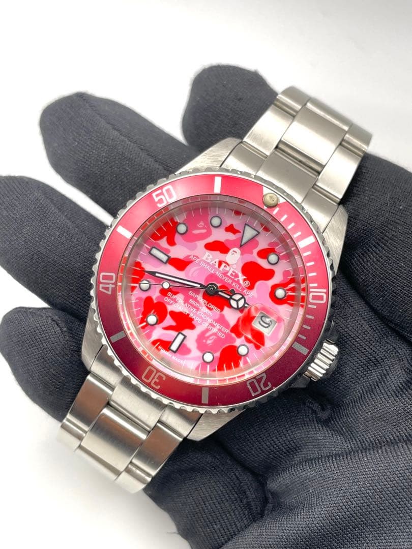 A Bathing Ape BAPEX Quartz Wristwatch Camouflage