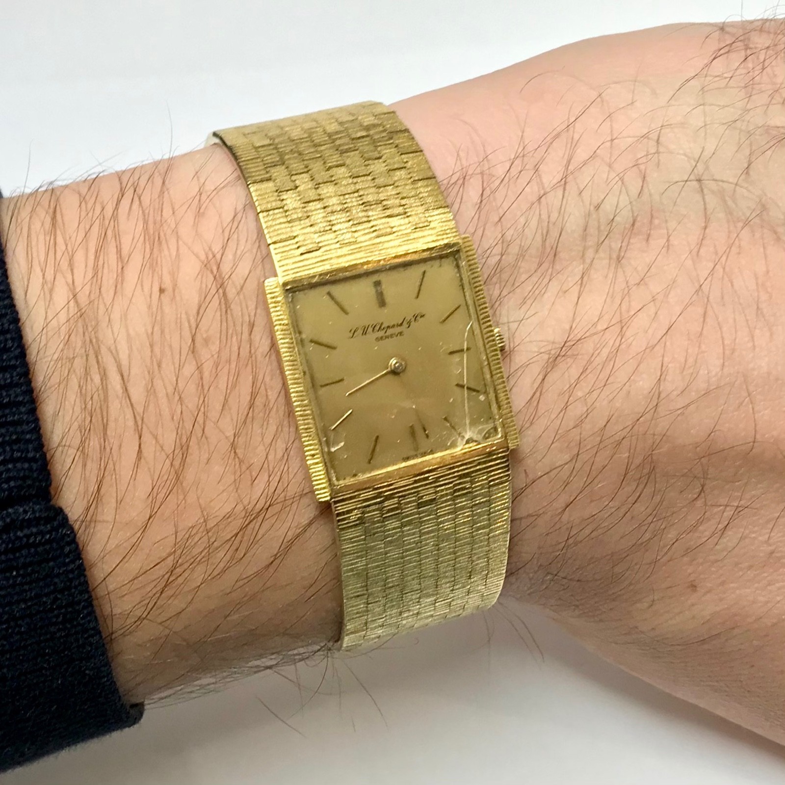 LU Chopard & Cie ref 2013 gold 750 18K mechanical men’s vintage watch