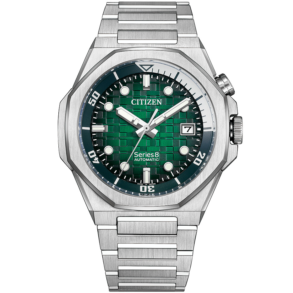 CITIZEN Series 8 NB6060-58X 890 Mechanical Automatic Watch Green Dial 42.6mm
