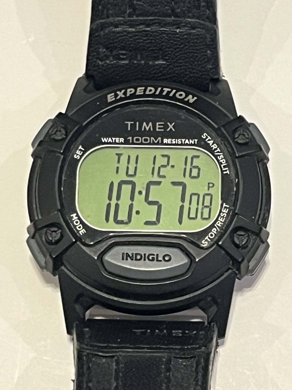 Timex Expedition Men’s 41mm Black Leather Fabric Strap Sport Watch TW4B25200