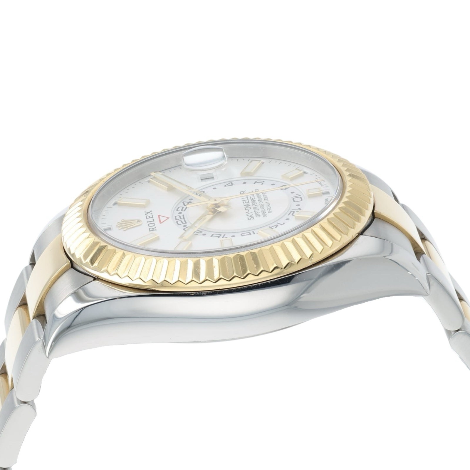 Rolex Sky Dweller White Dial Gold & Steel 42mm Automatic Men’s Watch 326933
