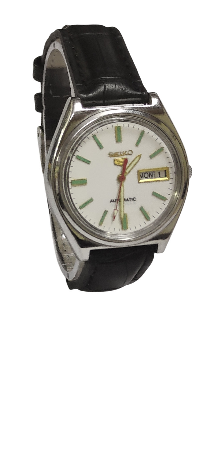 Vintage Seiko Automatic Date Day Dial Wrist Watch SM321