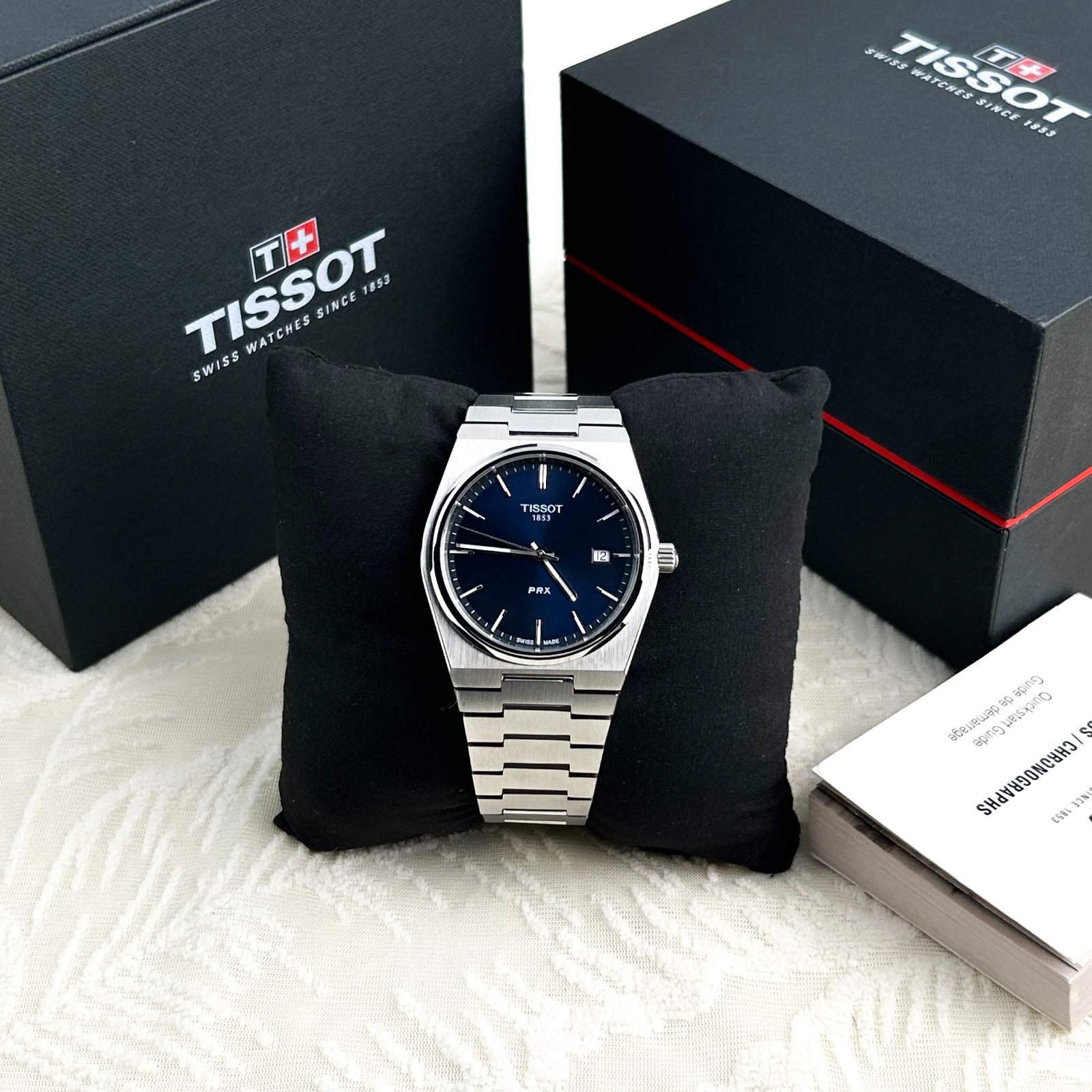 Tissot PRX 40mm stainless steel Blue Dial Men’s Quartz Watch T137.410.11.041.00