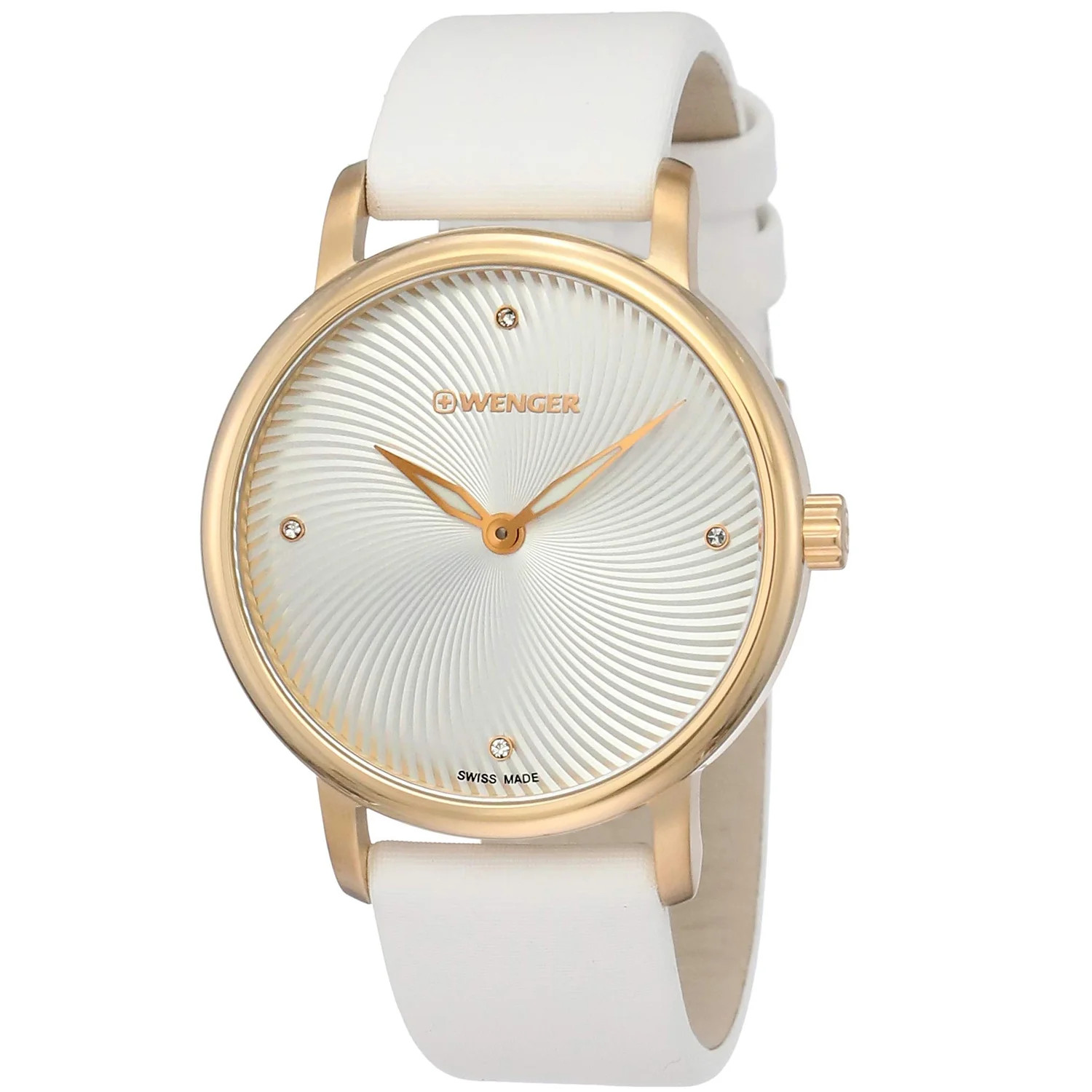 Wenger Urban Donnissima White Satin Ladies Watch