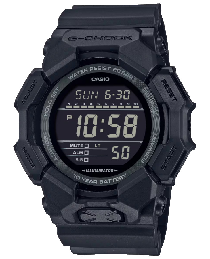 Casio G-Shock Digital Black Bio-based Resin Watch GD-010-1A1