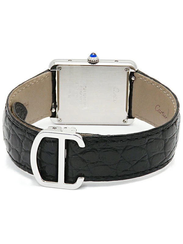 Cartier Tank Solo LM WSTA0028 Quartz 27mm Box Papers Silver Men’s Watch