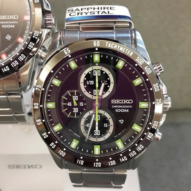 Seiko Criteria Chronograph Stainless Steel Men’s Watch SNDF53P1