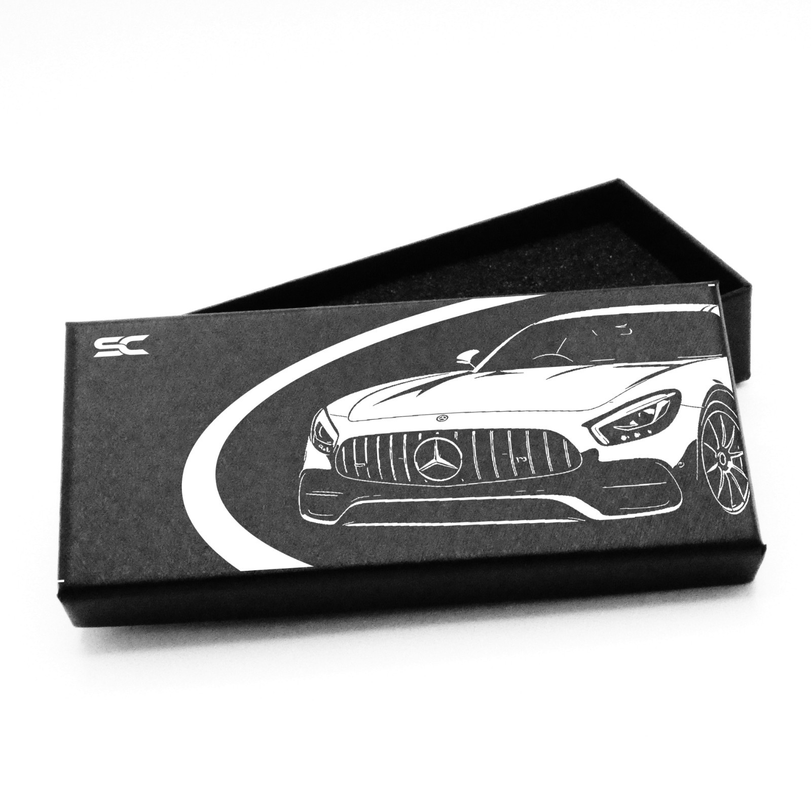 Mercedes Benz Sport AMG Heritage Stripe GT Fan Art Quartz Wrist Watch