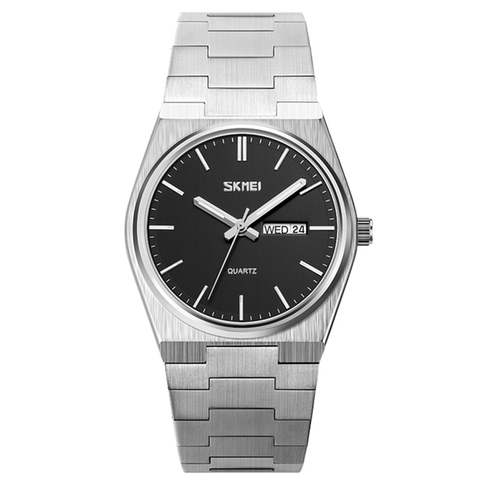 SKMEI Men’s Full Steel Week Date Business Sport Wristwatch (Males Watch)
