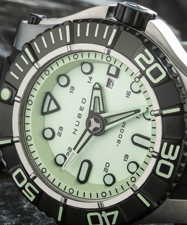 Nubeo Watches Manta Stealth Automatic All Lume NB-6054-05 50mm Men’s Watch