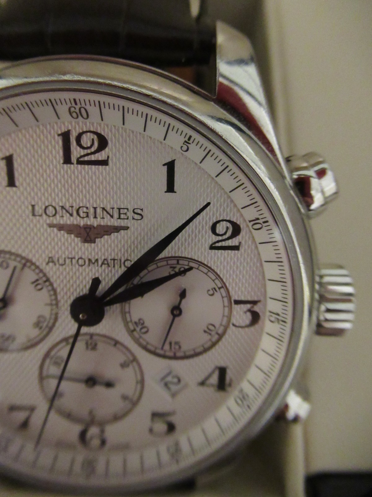 Longines Master Collection Men Brown Leather Automatic Stainless Watch L2.859.4