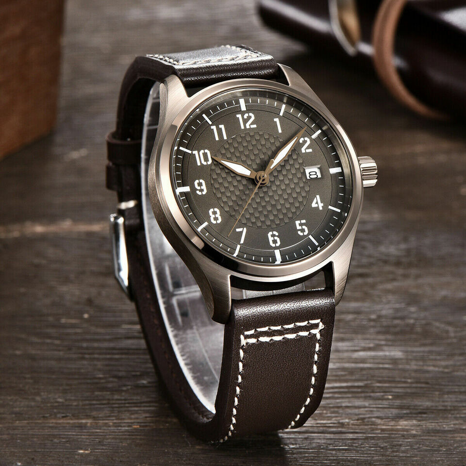 40mm Sterile Green Black White Brown Luminous Dial NH35 Automatic Mens Watch