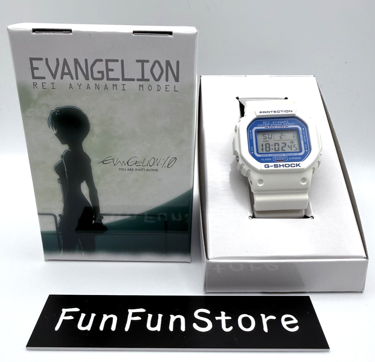 CASIO G-SHOCK DW5600VT Evangelion Rebuild Rei Ayanami Limited Quartz Watch Japan