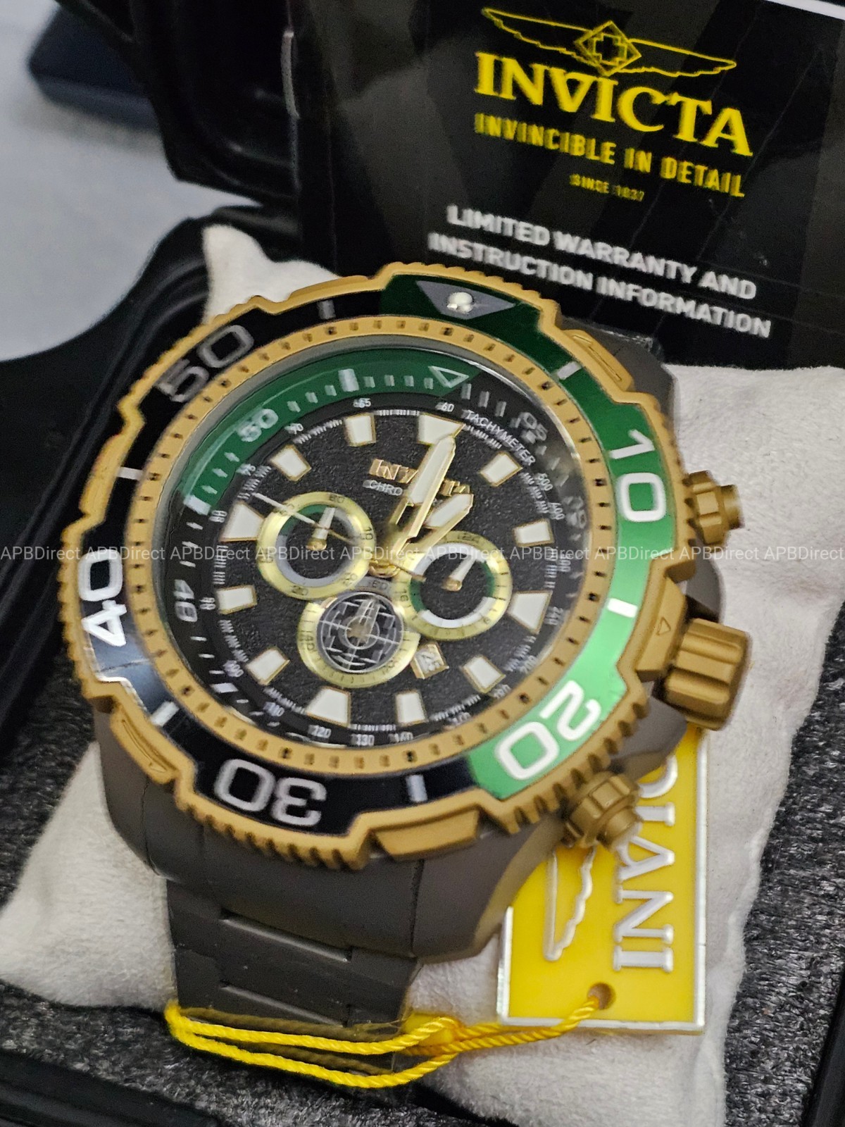 Invicta – FULL TITANIUM – 65mm Case & Bracelet – TI-22 Chronograph – Mens watch
