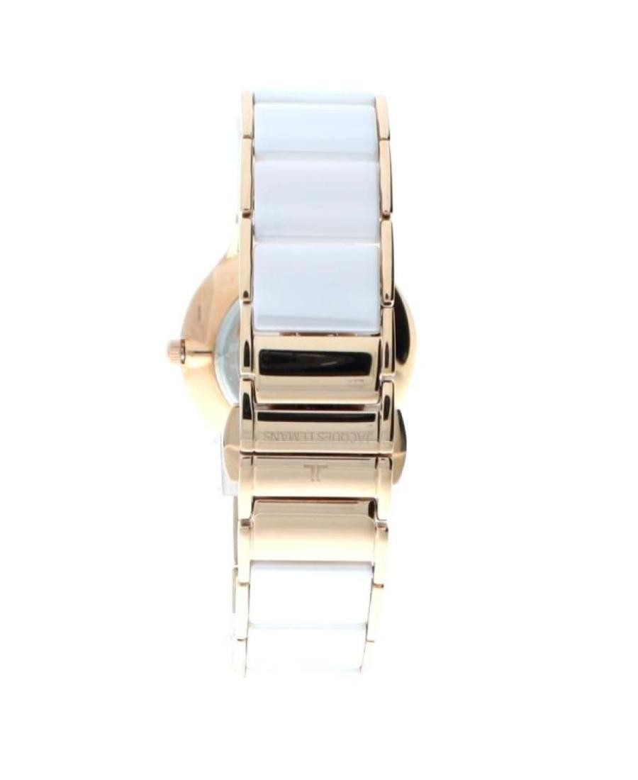 JACQUES LEMANS Women Analog Quartz Casual Watch Classic Dress White Dial Waterpr