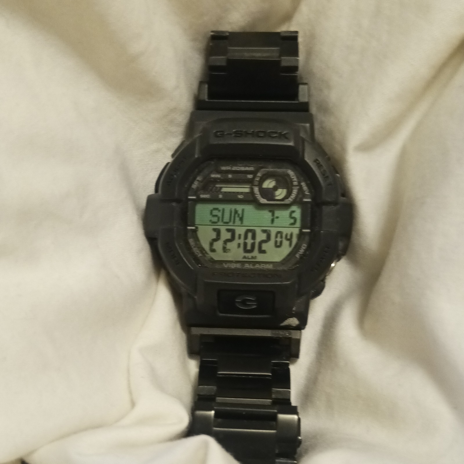 Used Casio G-Shock 3403 Gd-350 WR20BAR Watch Free Shipping