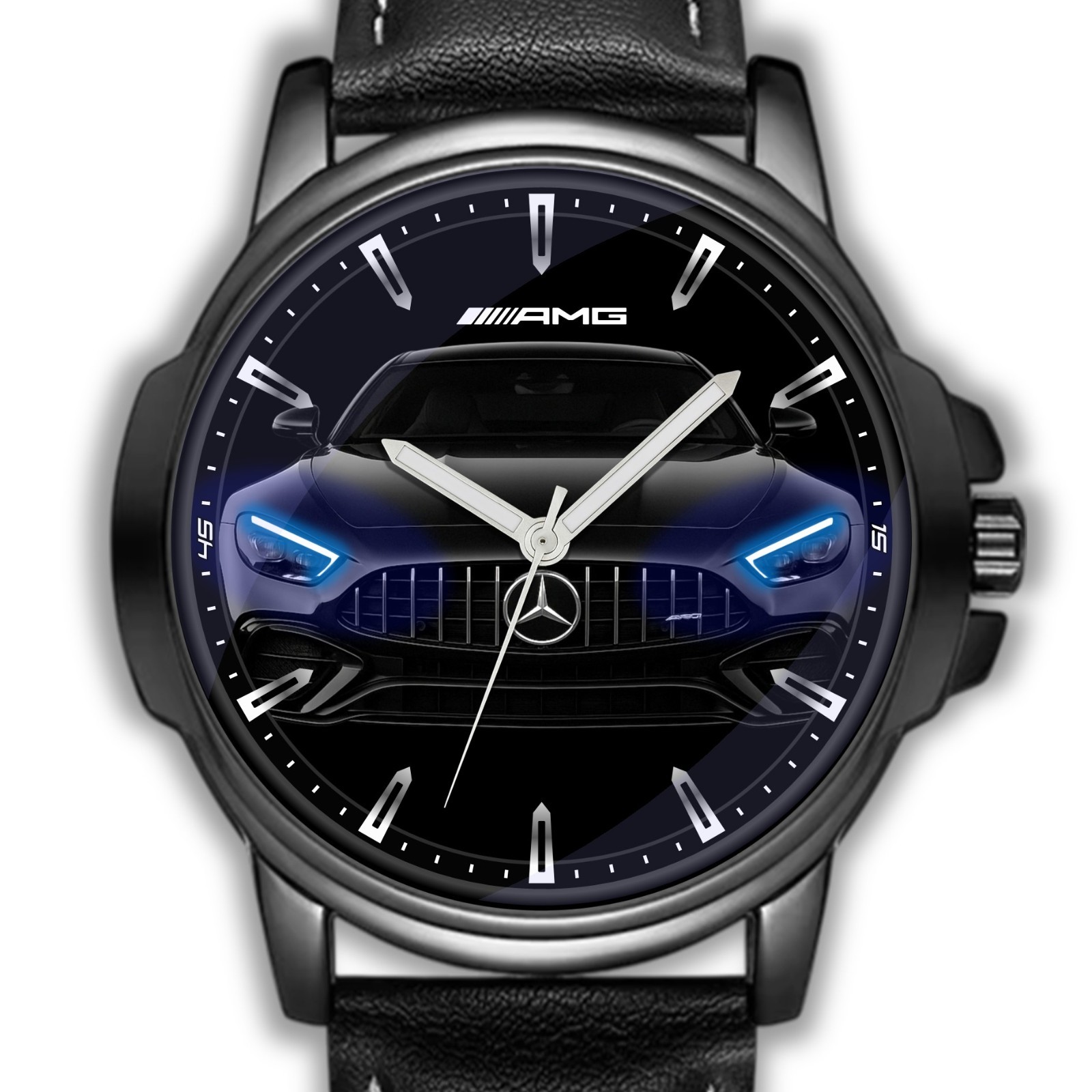 Mercedes Benz Sport AMG Front GT Muso Fan Art Quartz Wrist Watch