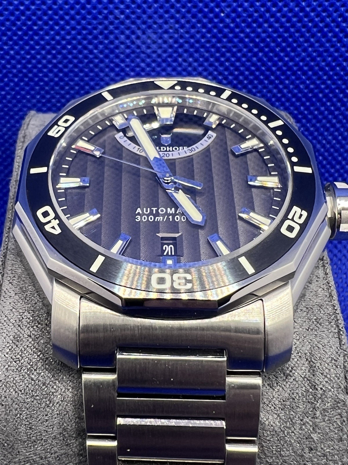 Waldhoff Seawolf II Labradorite SS MW-26CL Automatic Watch Full Set Box Papers