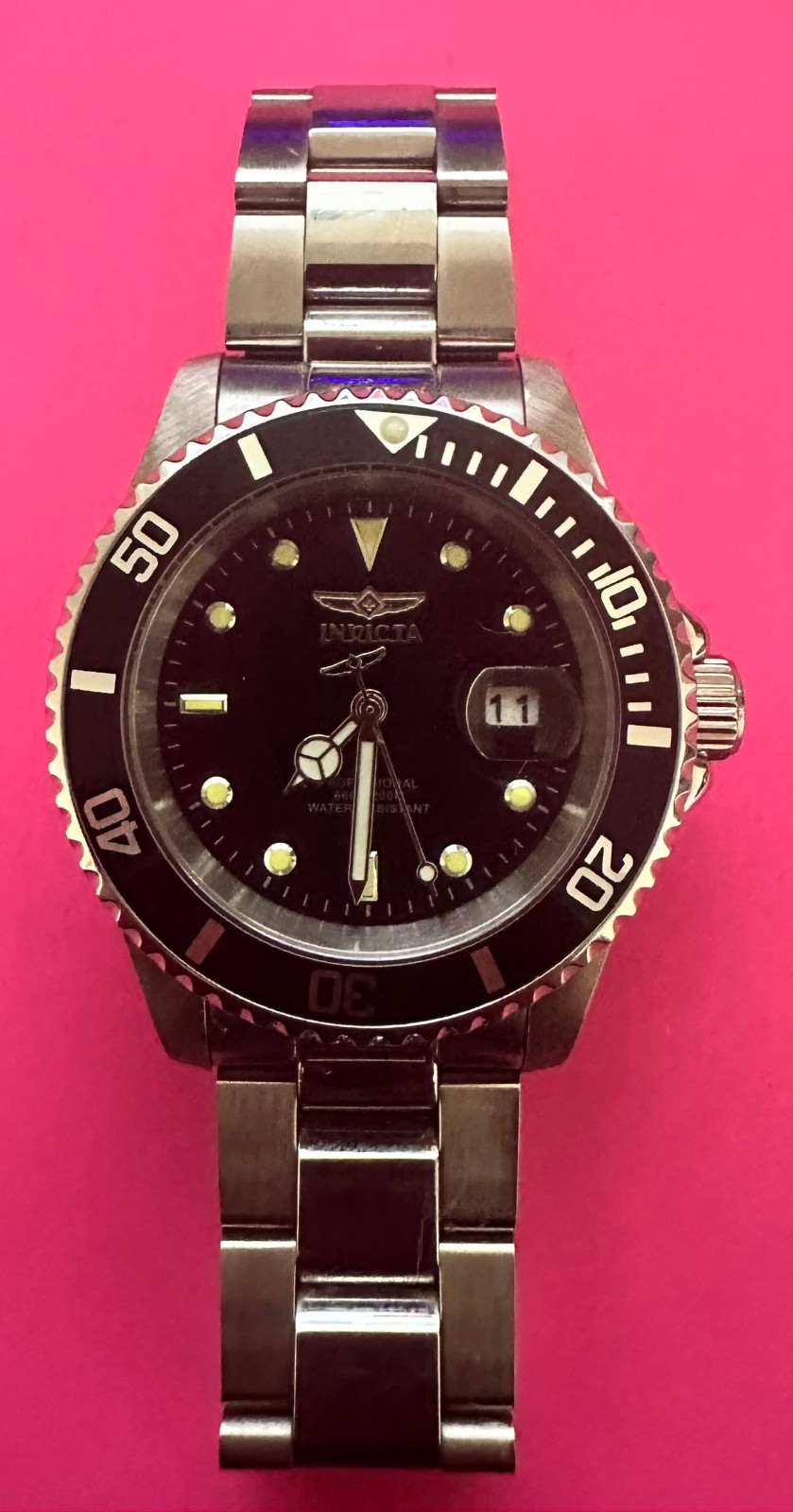 Invicta Pro Diver 26970 Men’s Quartz Watch- Black Dial