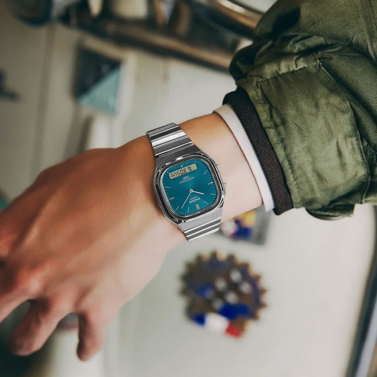 Casio Classic AQ-240E-3AJF Blue Green Watch