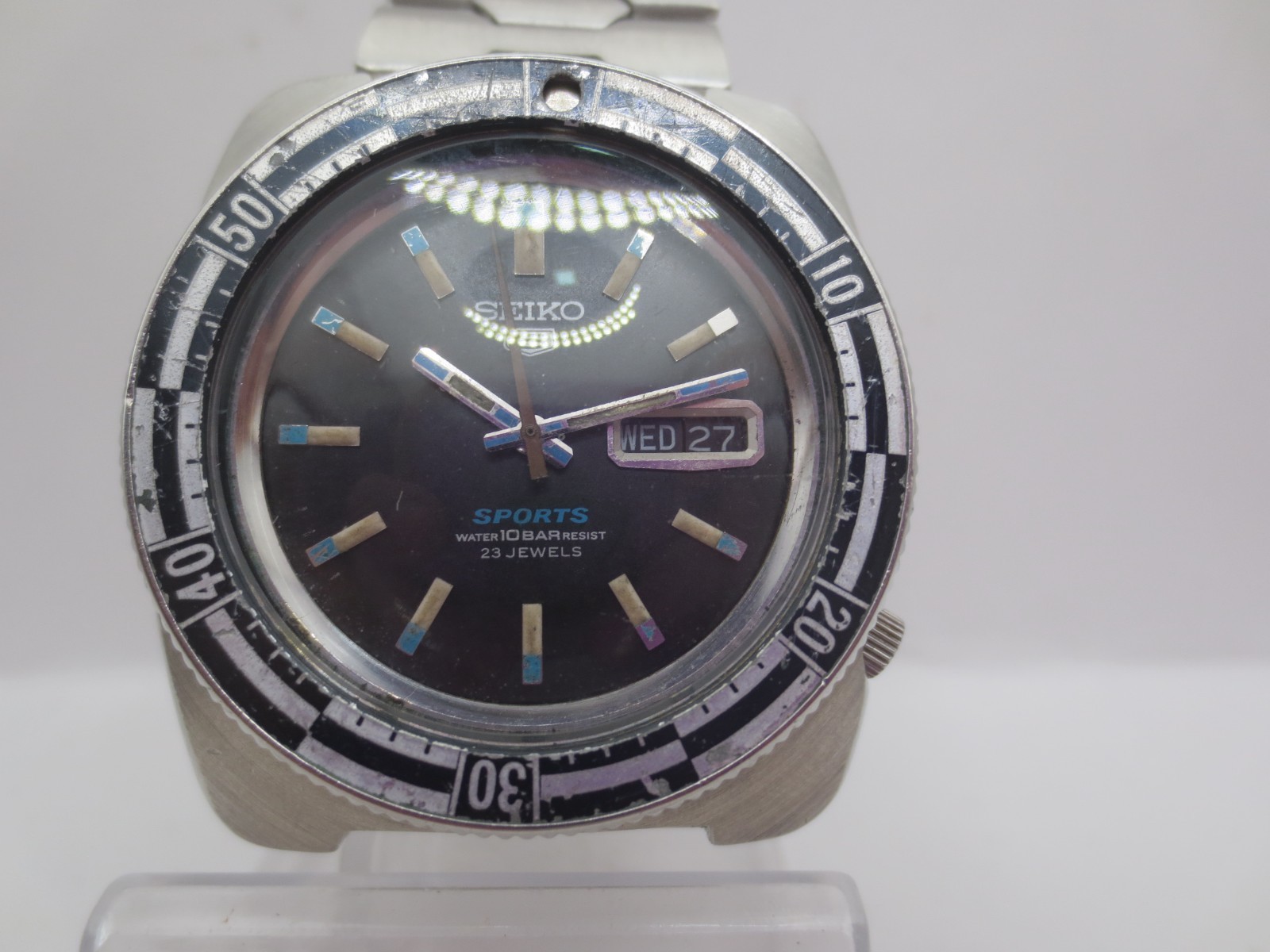 VINTAGE SEIKO RALLY SPORTS 5126-8130 DAYDATE STAINLESS STEEL AUTOMATIC MENSWATCH