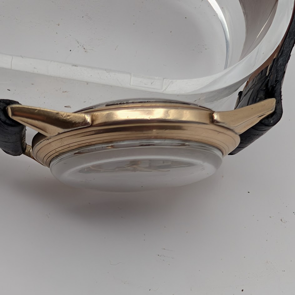 1957 Bulova 30 Jewel Automatic Date Watch 34mm 10K RGP Bezel