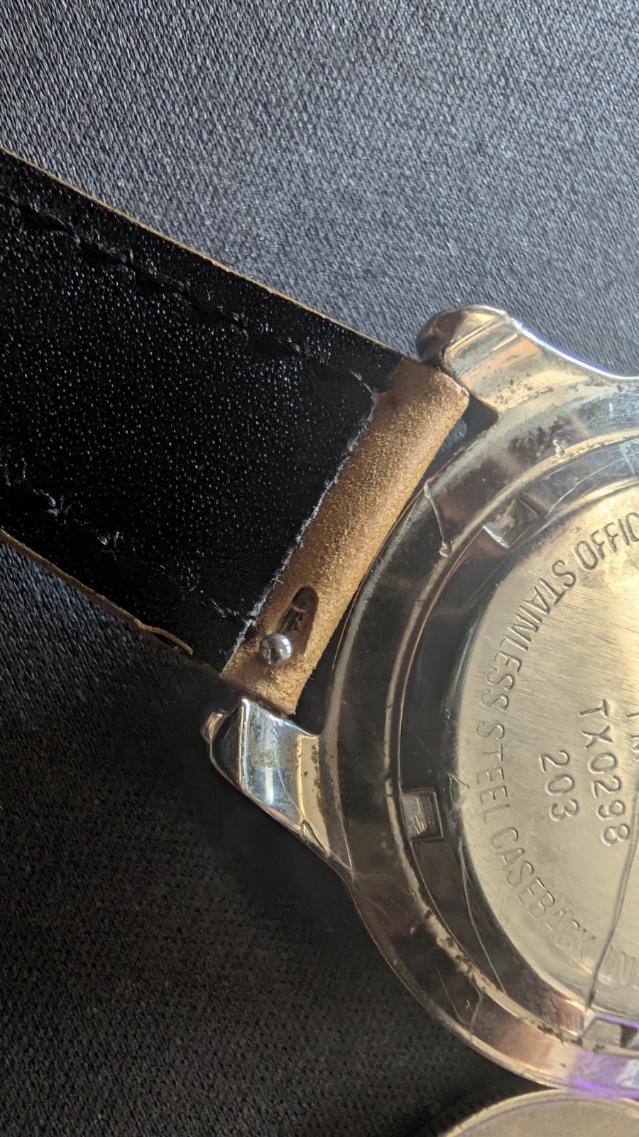 Chevrolet Quartz Watch Red Dial Bowtie Vintage Leather Strap Dealer