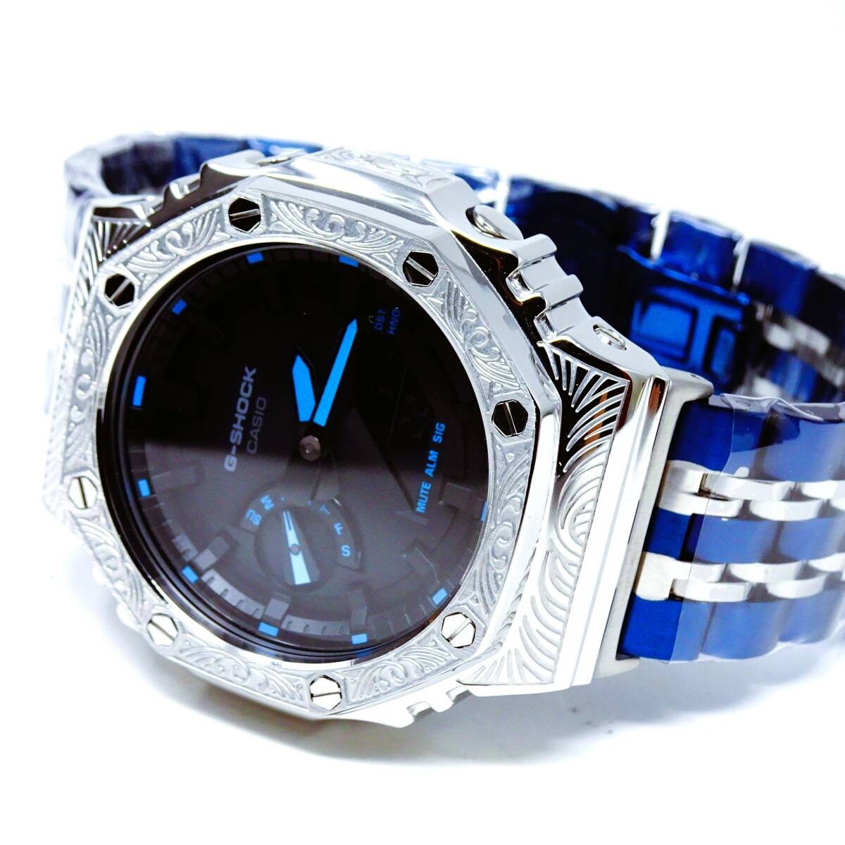 〓New〓mod Casioak〓G-Shock CUSTOM/MADE wristwatch with GA2100 stainless steel