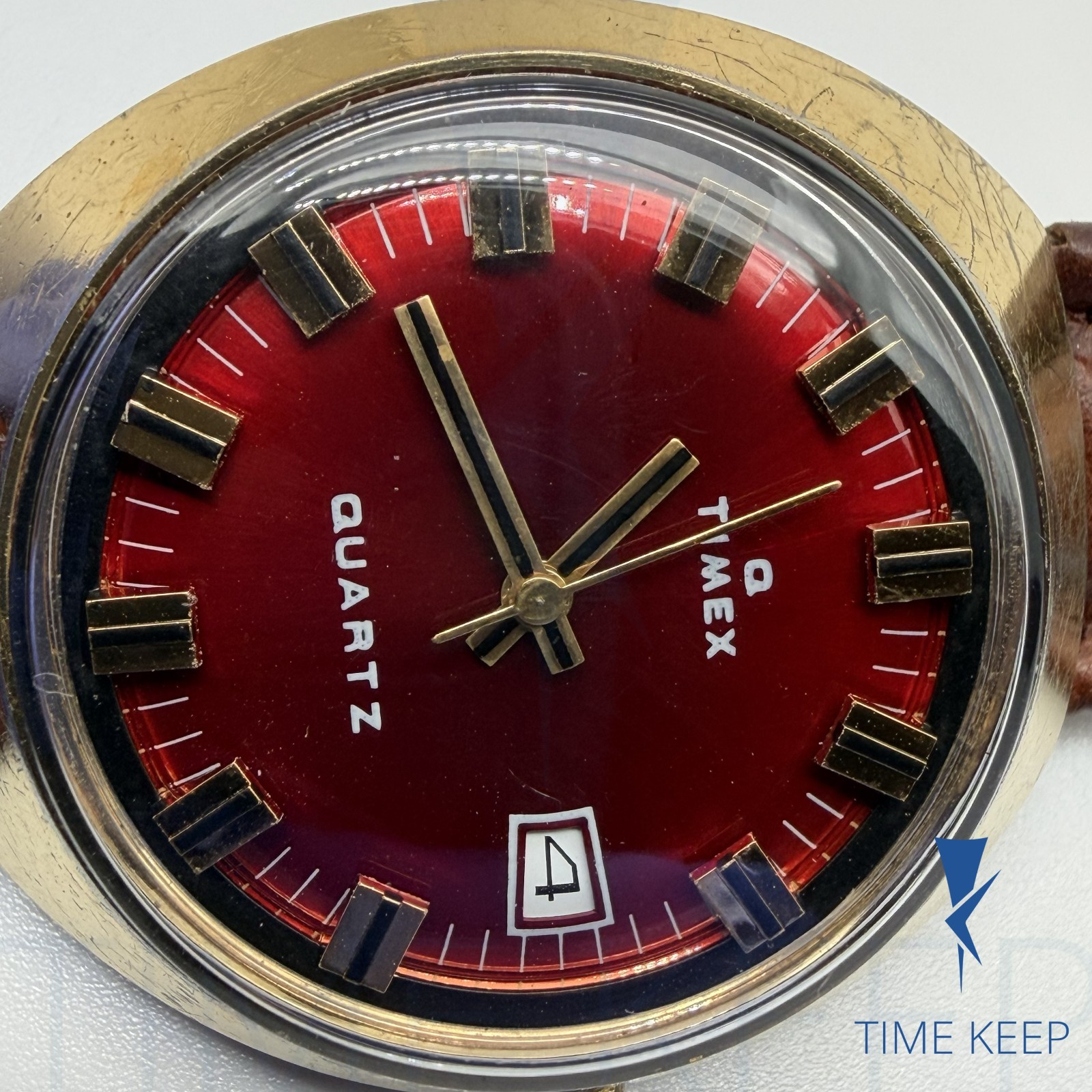 Vintage 1972 Timex Men’s Time Machine Quartz Wristwatch 40mm Works Great