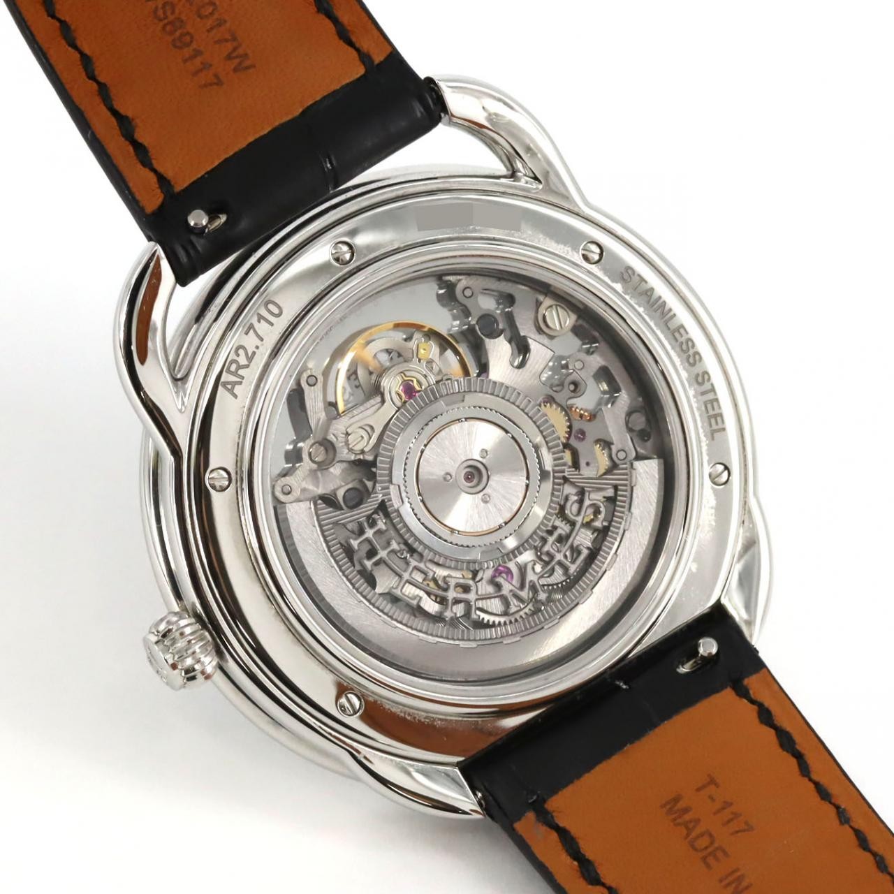 Authentic Hermes Arceau AR2.710 Stainless Steel Mechanical Automatic Watch #…