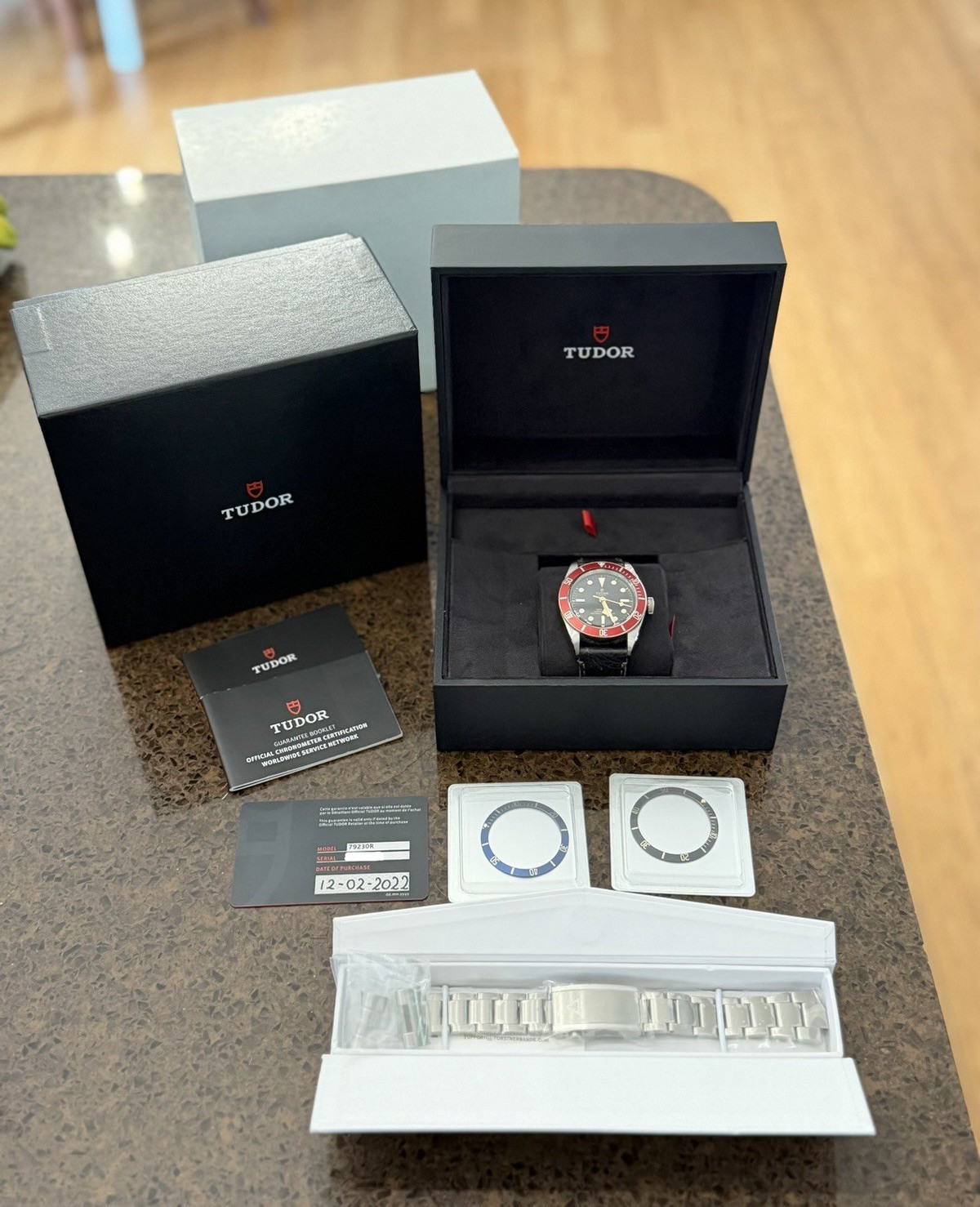 TUDOR Black Bay 41mm Automatic Chronometer 200m Black Dial Red Bezel