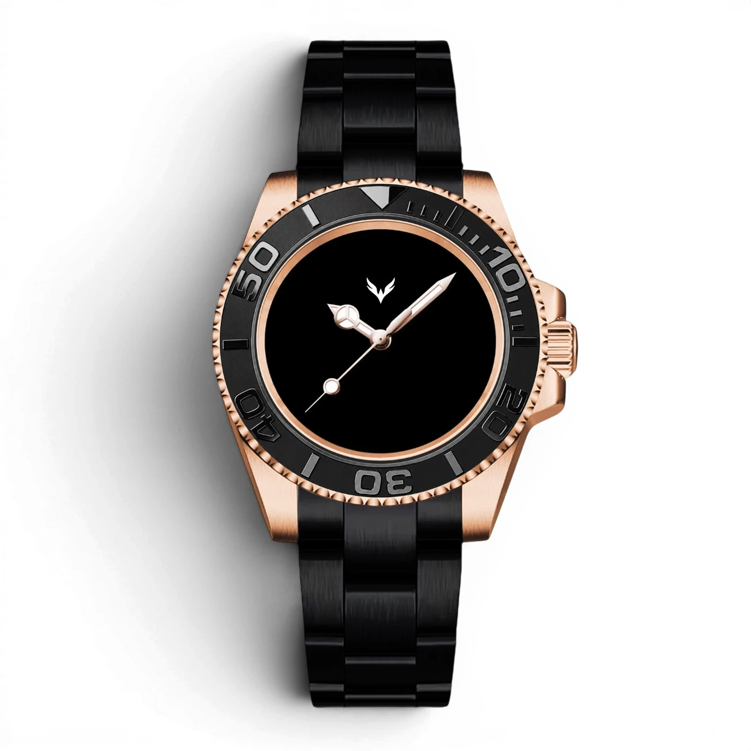 Phoenix Subtrack SEA Black Gold Void 10ATM Miyota Movement Automatic Watch