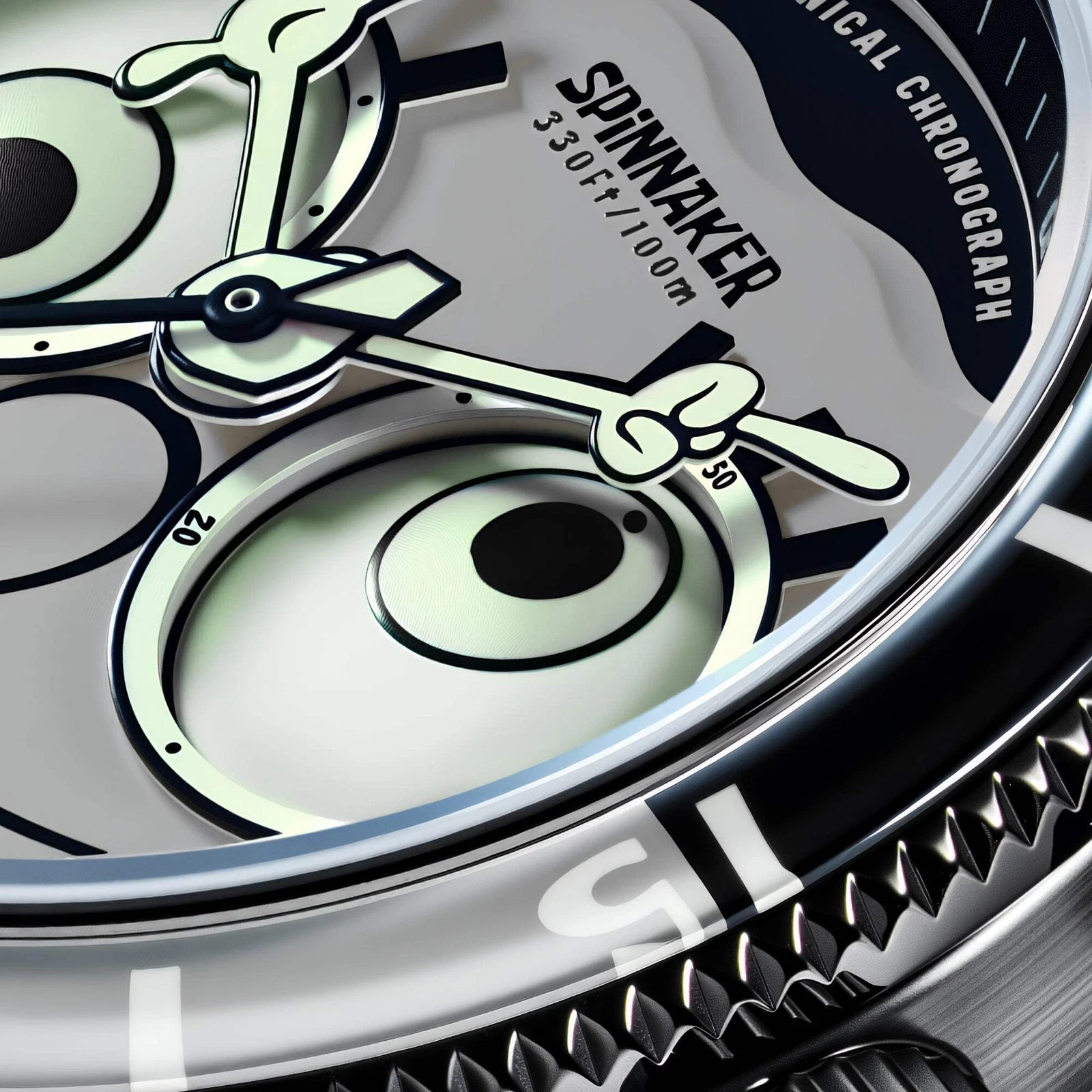 Spinnaker Fleuss Mechanical Chronograph Spongebob Squarepants Eyedial Limited Ed
