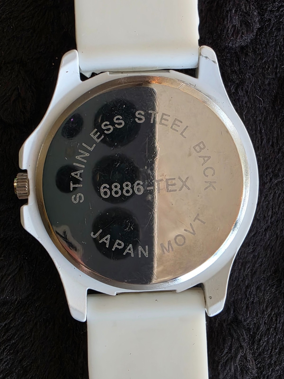 Item #W95 University of Texas white silicone band 1.5 in face Watch