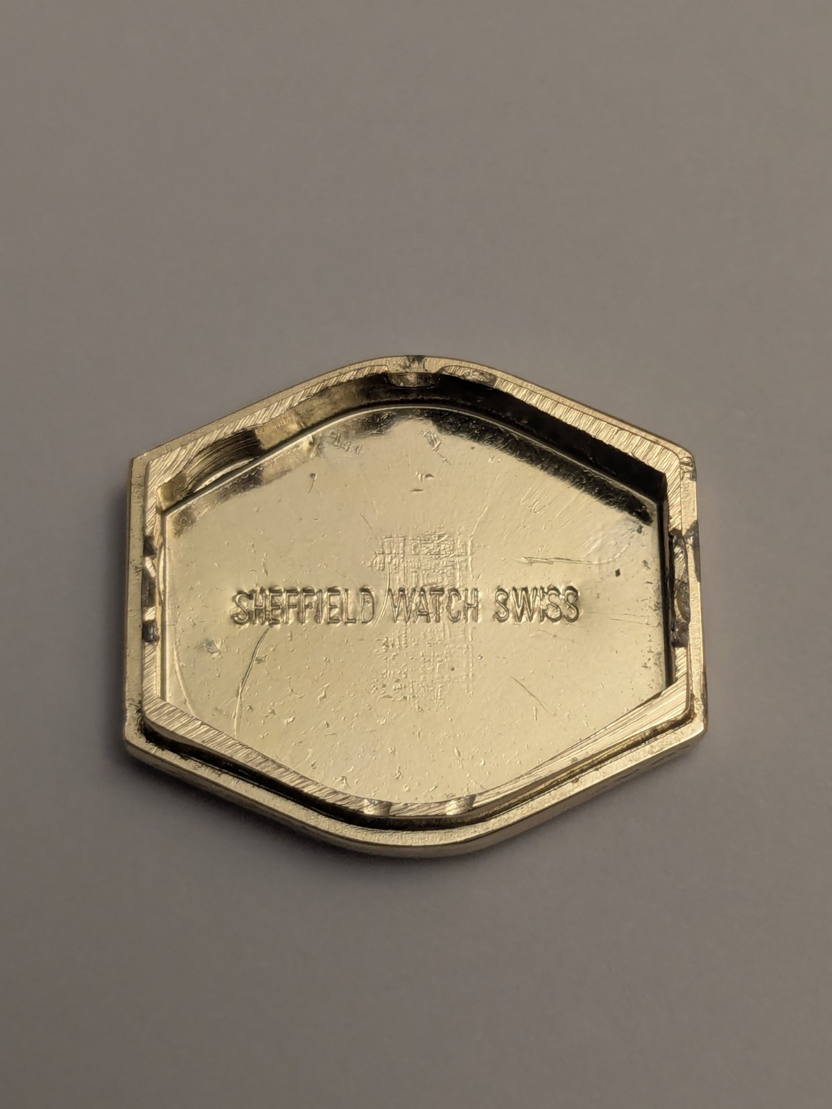 Vintage 1950s Sheffield Gold Tone 1 Jewel Manual Watch