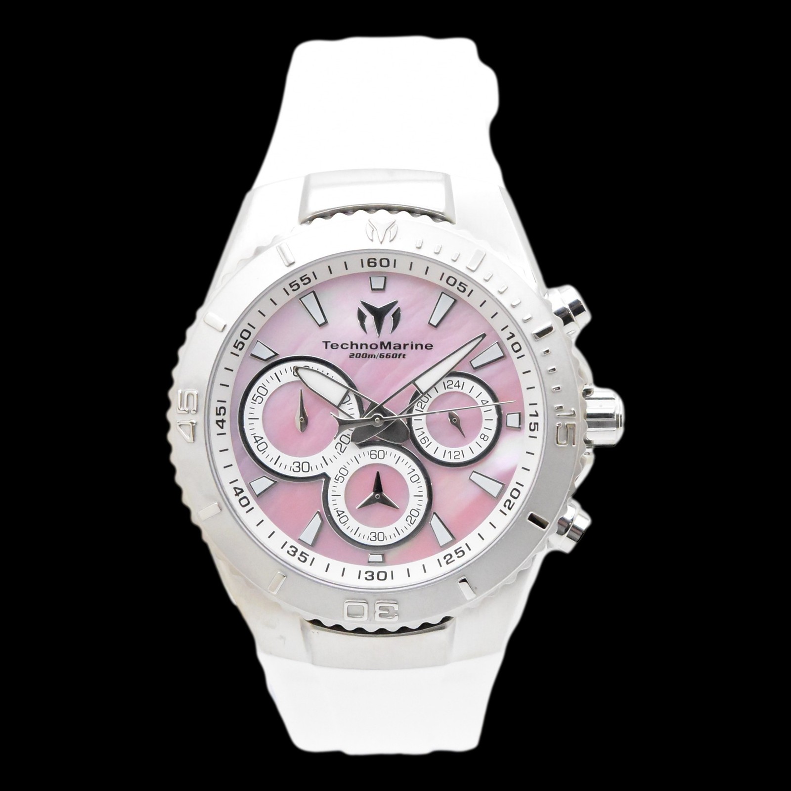 TechnoMarine Sea Manta Women’s 40mm Mother of Pearl Chronograph Watch TM-220076