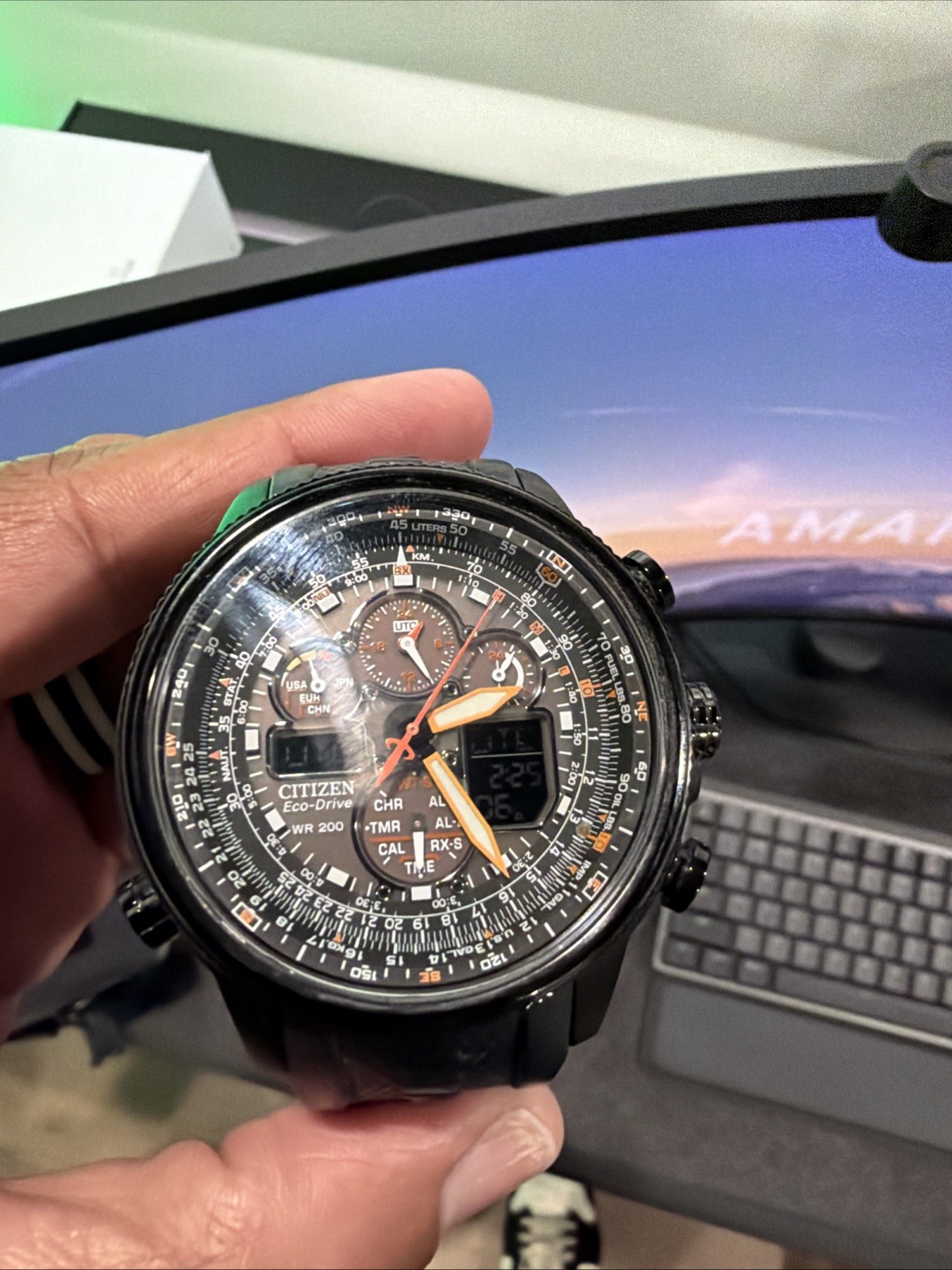 Citizen Navihawk A-T Eco-Drive JY803750E Chronograph Wrist Watch