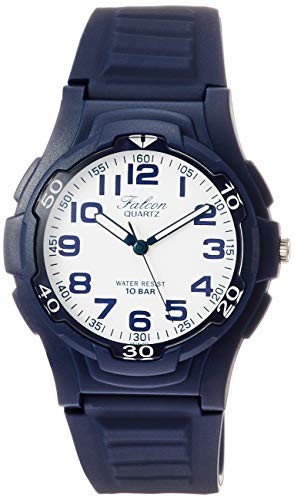 Citizen Q&Q VS18-001 Men’s White Dial Navy Analog Watch 100M Quartz Japan New