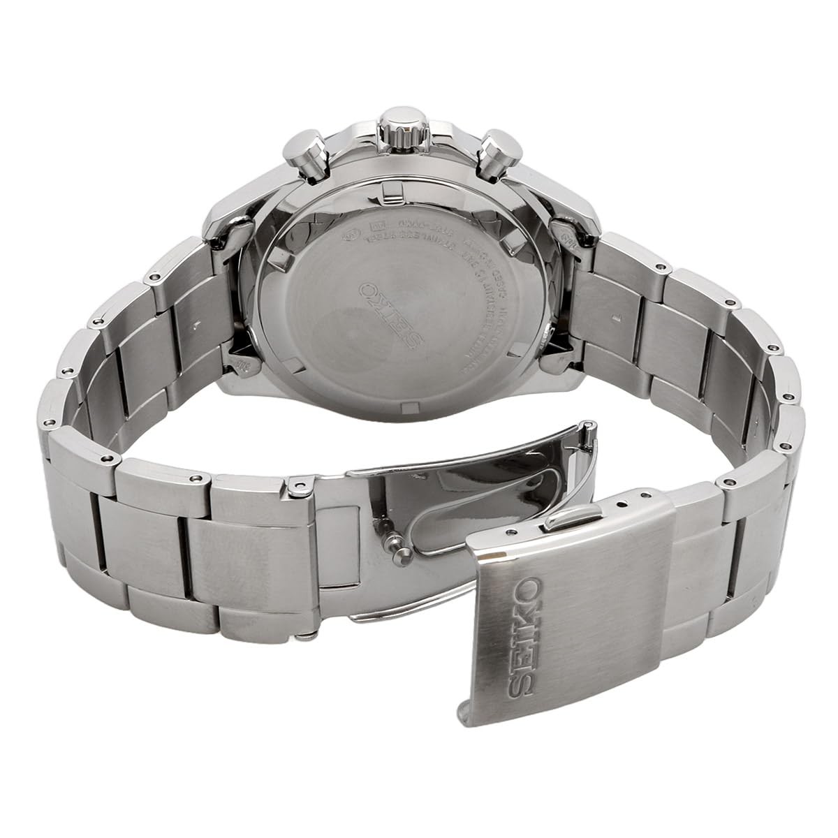 SEIKO Spirit SBTR029 Chronograph Ice Blue Dial Quartz NEW Men’s Watch 34